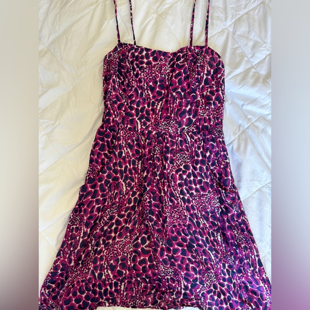 Lily Pulitzer Gigi Giraffe Print Anna Lynne dress, smocked back- medium